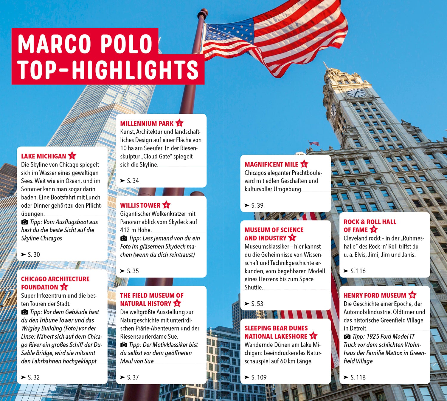 Chicago und die großen Seen - MARCO POLO Reiseführer