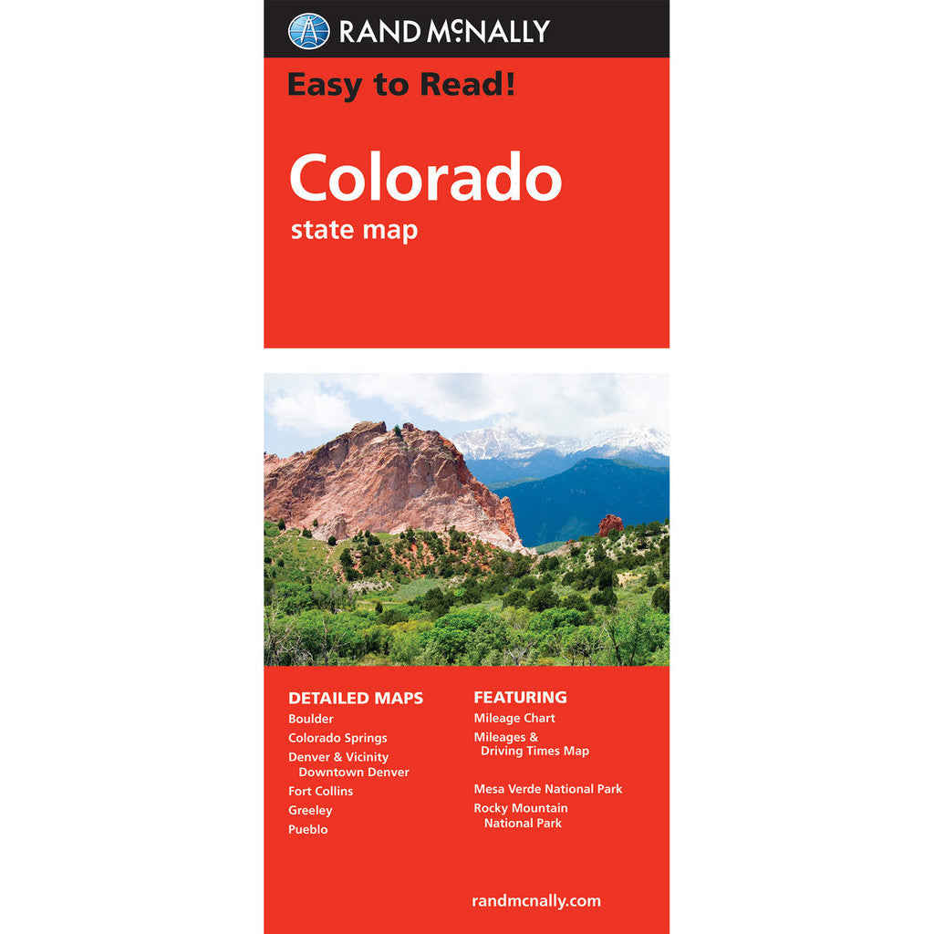 Colorado State Map - Straßenkarte Rand McNally
