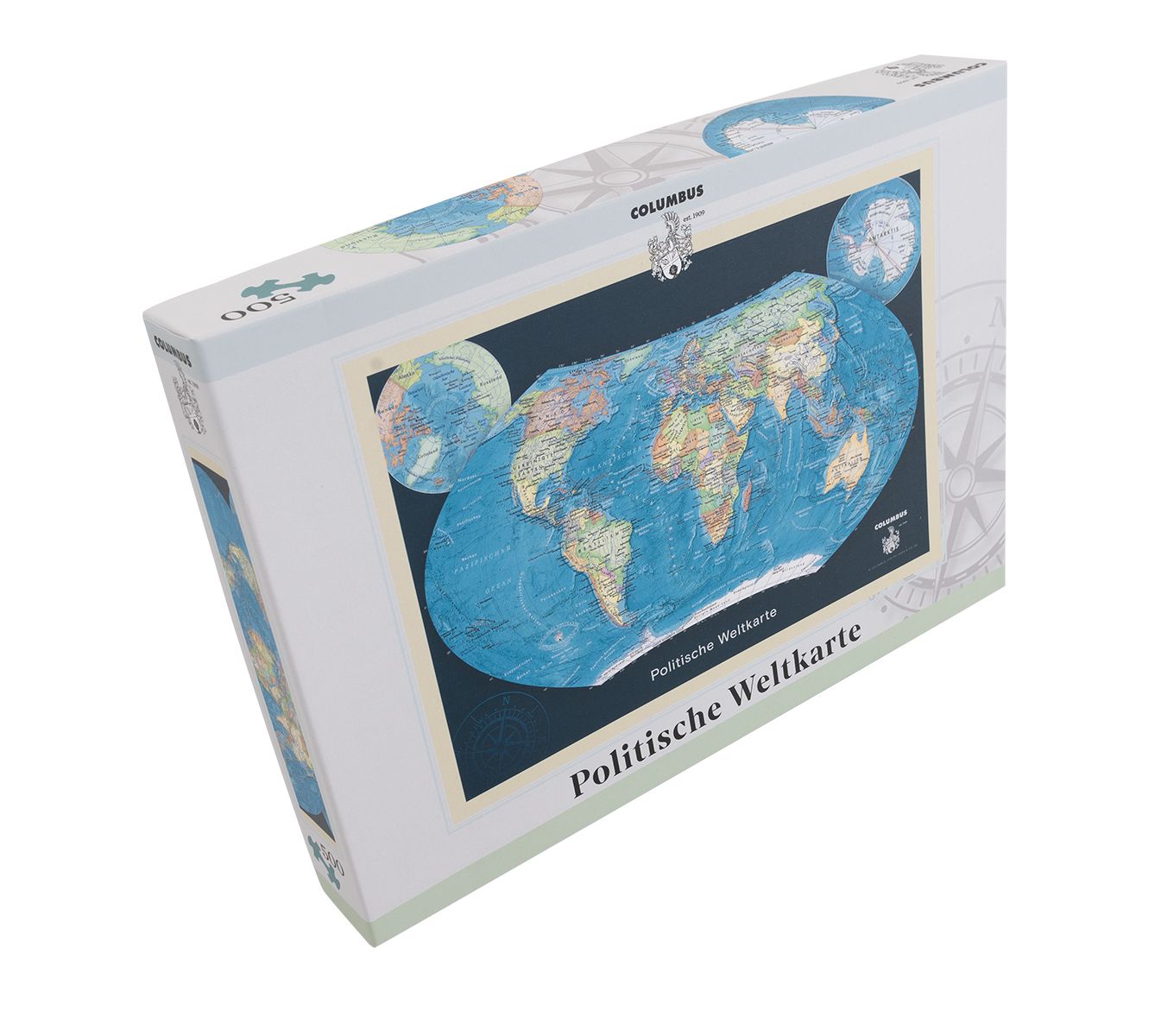 Politische Weltkarte als Puzzle