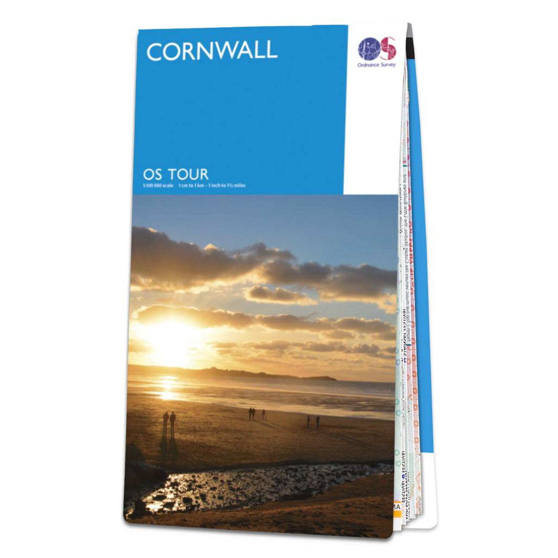 Cornwall 1:100.000 - Touristische Straßenkarte