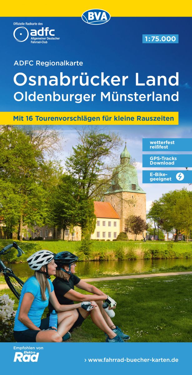 Osnabrücker Land / Oldenburger Münsterland - ADFC Regionalkarte