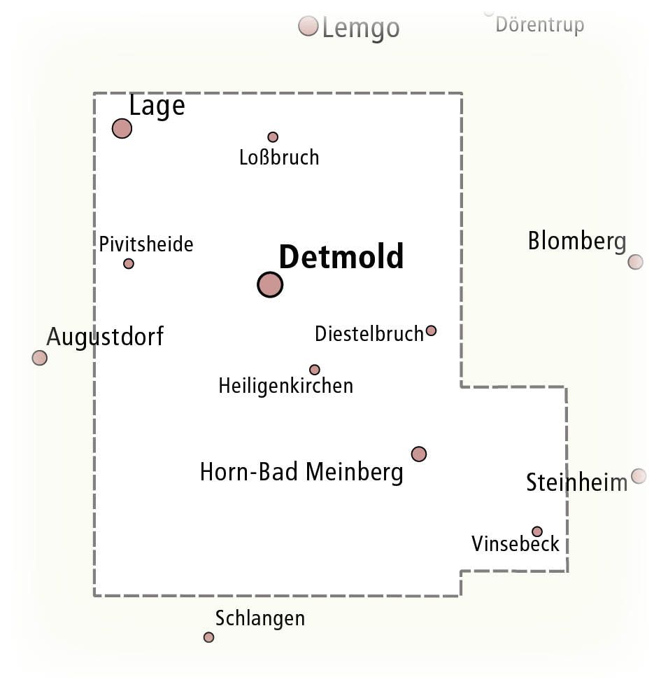 Detmold, Horn-Bad Meinberg 1:25000 - Freytag & Berndt