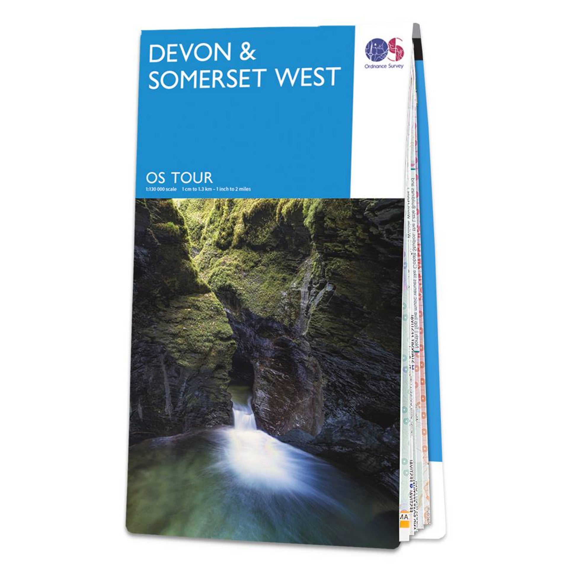 Devon & Somerset West 1:100.000 - Touristische Straßenkarte