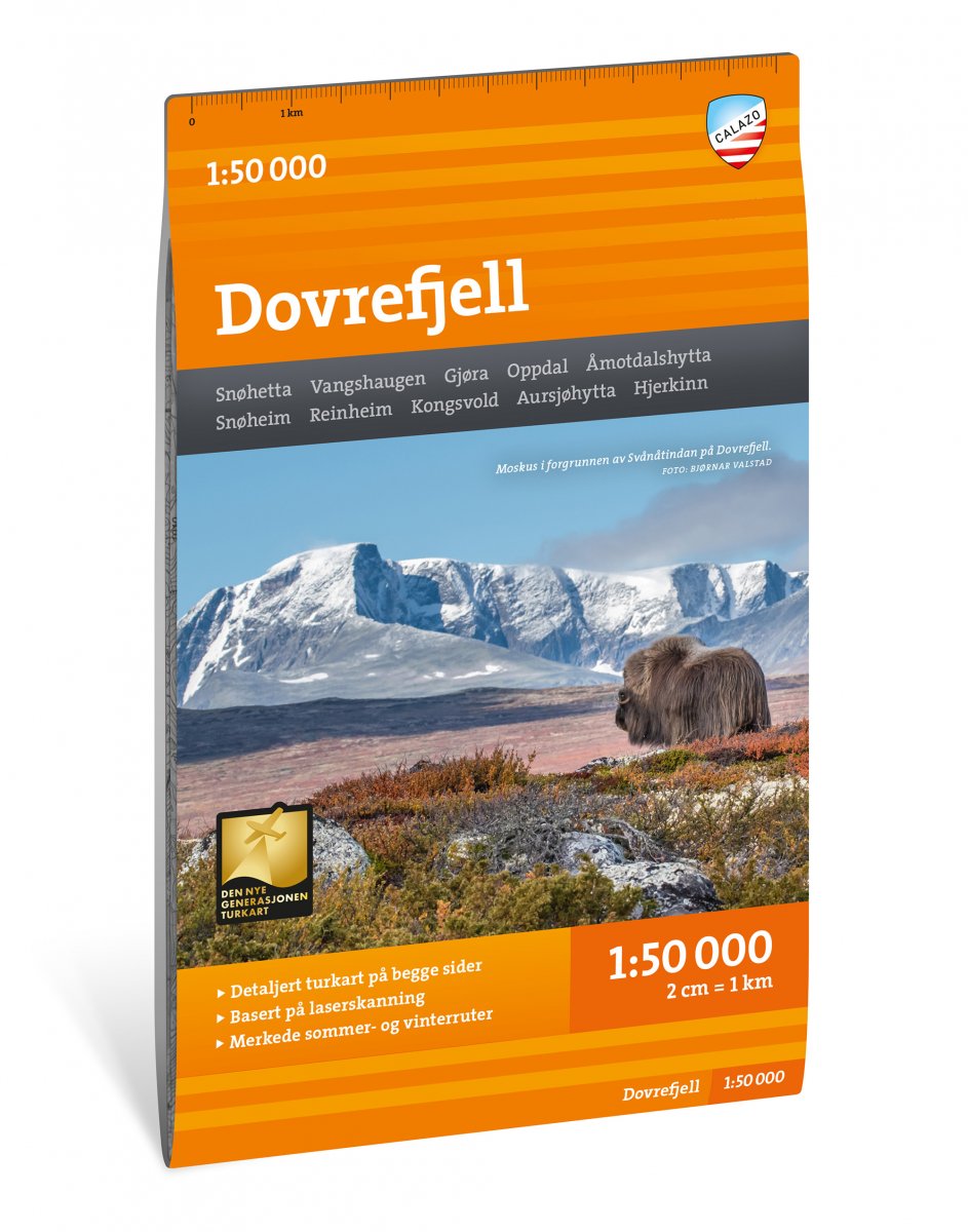 Dovrefjell 1:50.000 - Calazo Wanderkarte