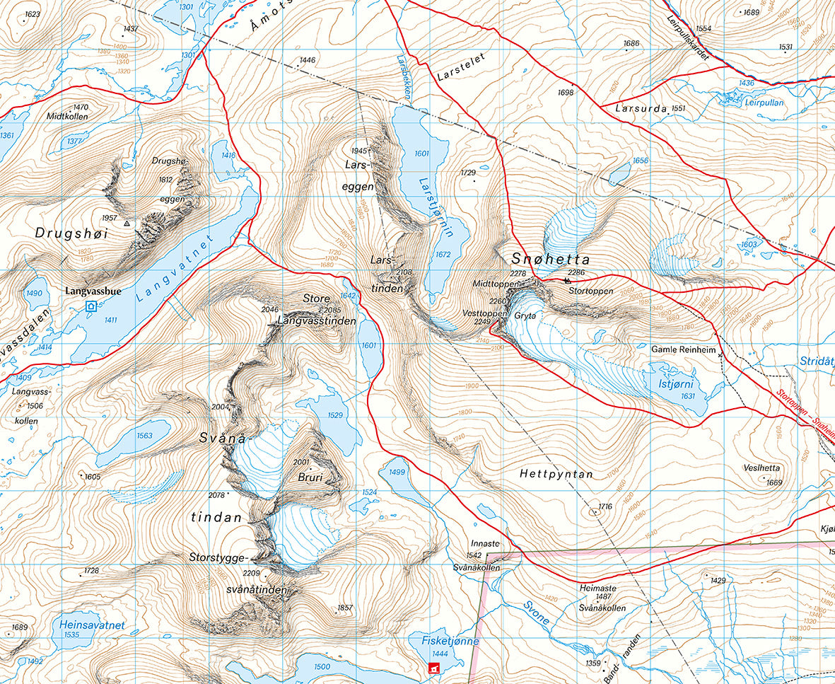 Dovrefjell 1:50.000 - Calazo Wanderkarte