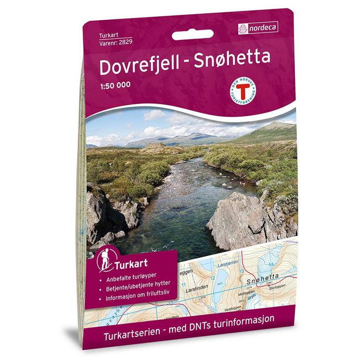 Dovrefjell Snøhetta 1:50.000 - Turkart