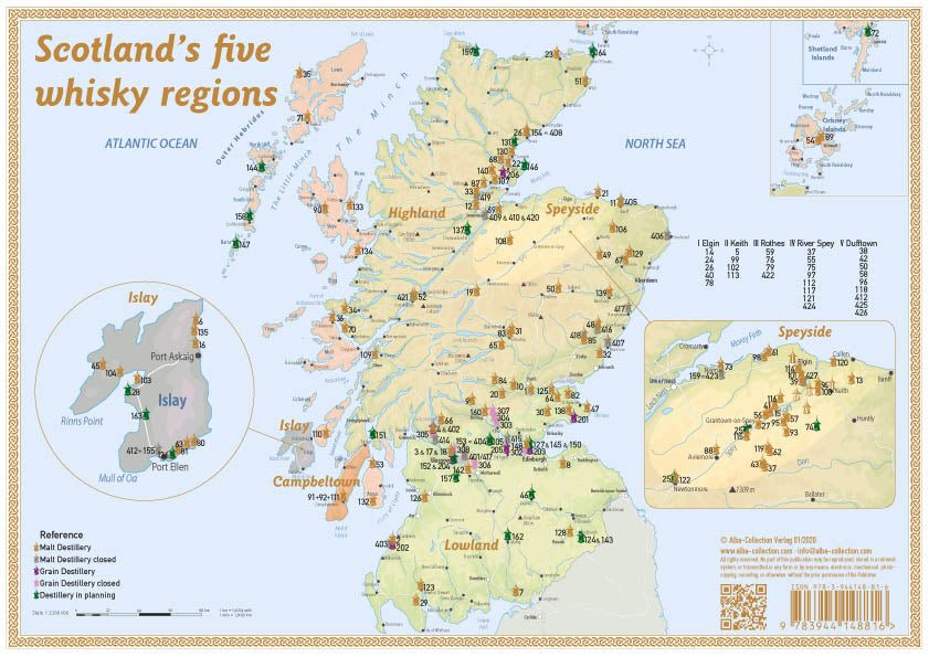 Elements of Scotch - Tasting Map
