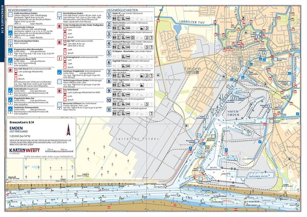 Ems und Friesland - Binnenkartenatlas 8 - Kartenwerft