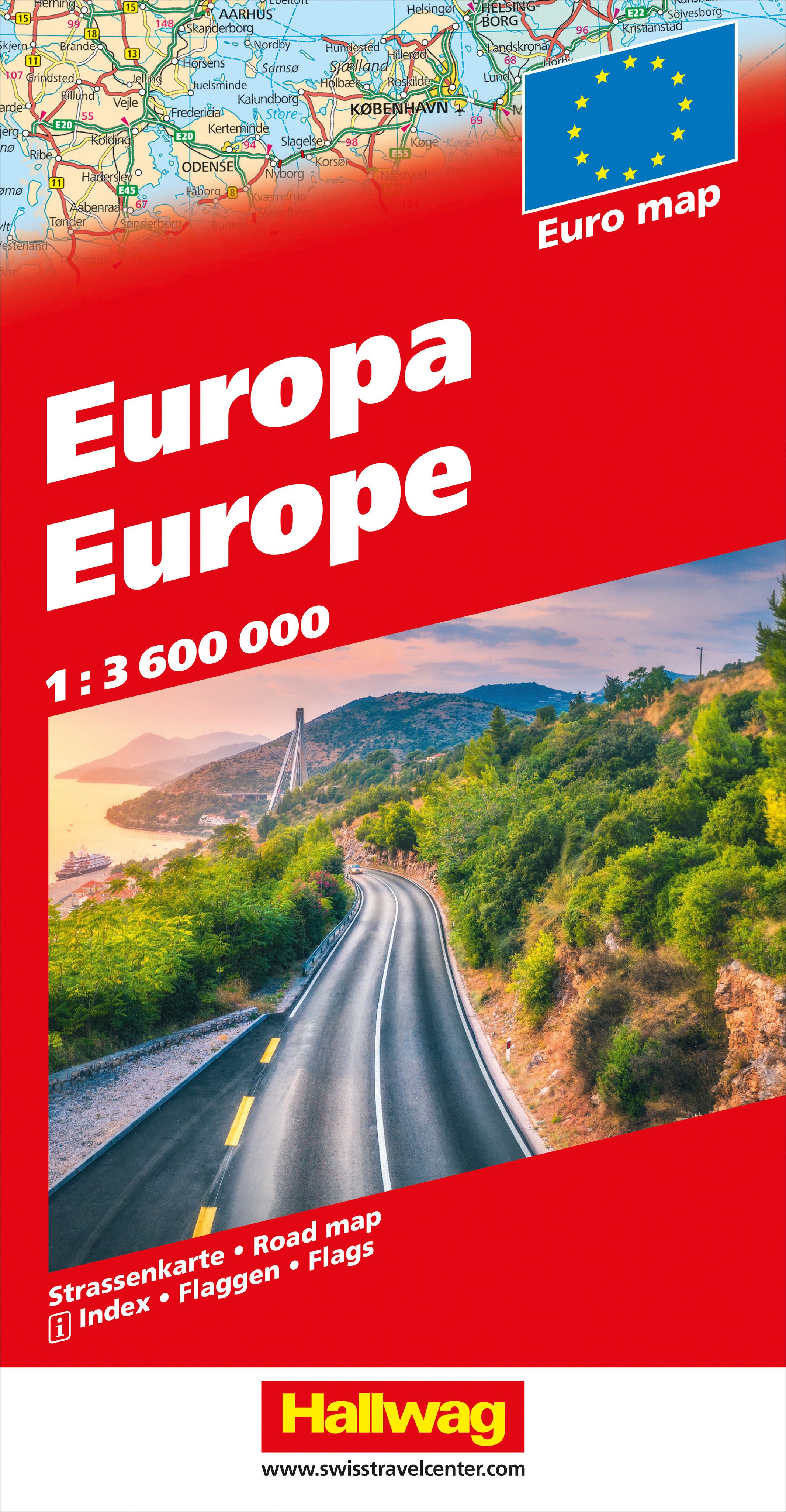 Europa Straßenkarte - 1 : 3 600 000