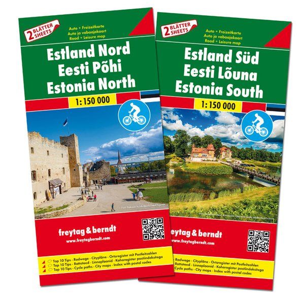 Estland 1:150.000 Straßenkarten-Set