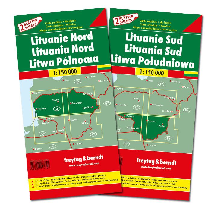 Litauen 1:150.000 Straßenkarten-Set