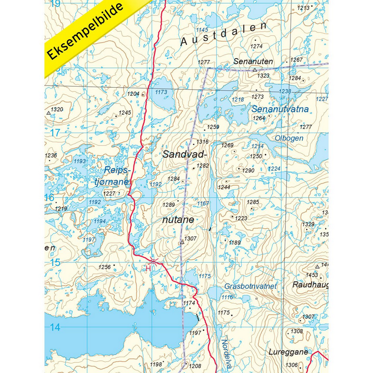 Finse 1:50.000 - Turkart