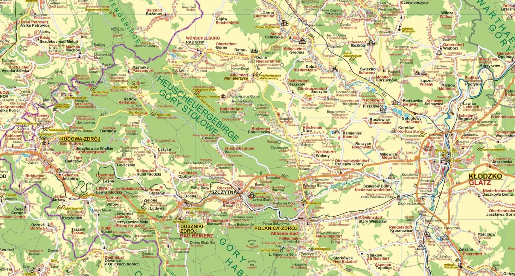 Glatzer Land 1:100.000