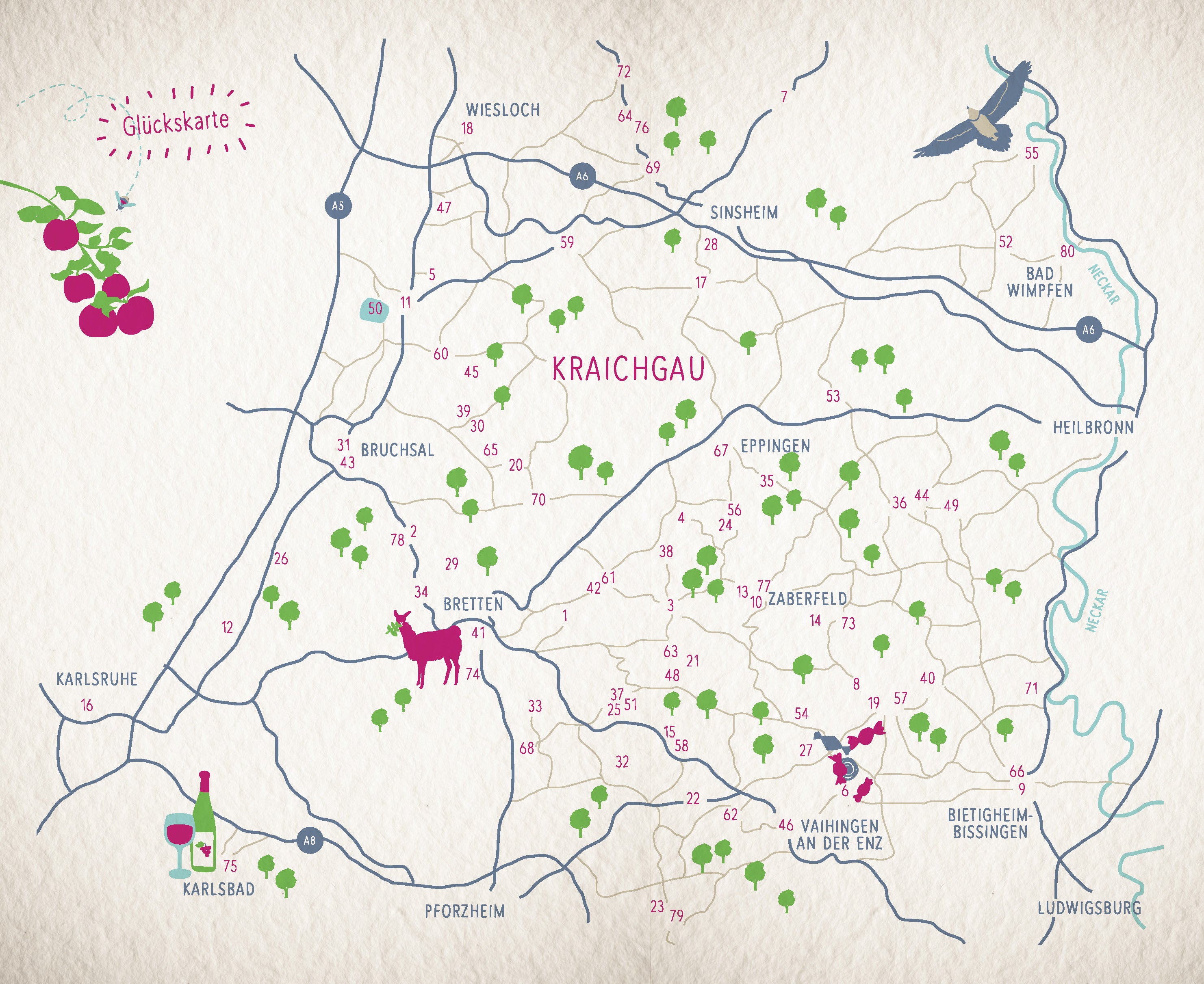 Glücksorte im Kraichgau. Mit Stromberg-Heuchelberg