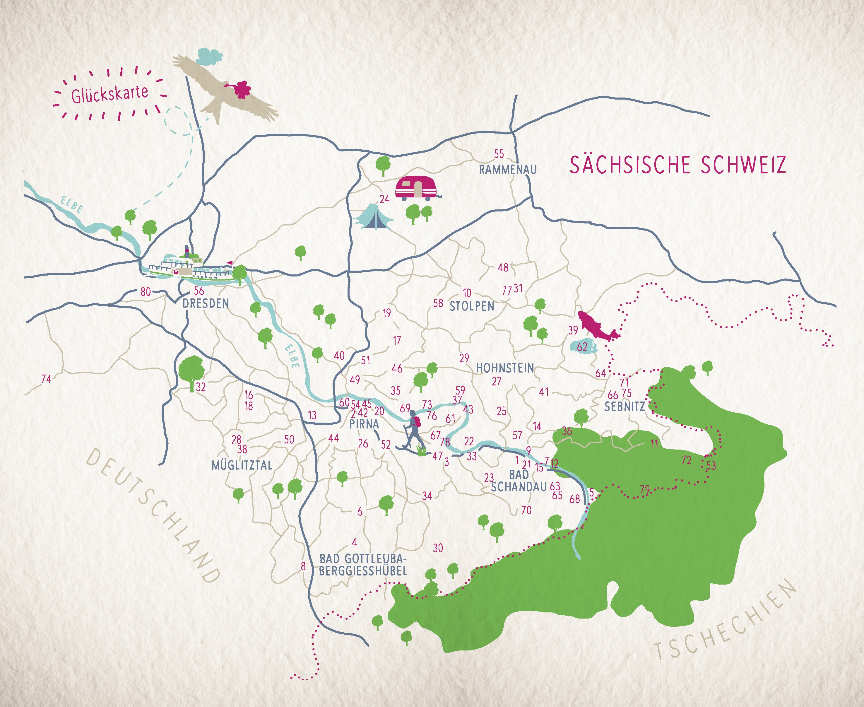 Glücksorte in der Sächsischen Schweiz