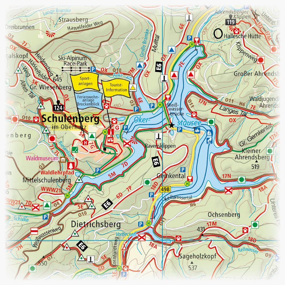Goslar - Bad Harzburg - Ilsenburg - Wernigerode, Blankenburg - Thale 1:50000 - Freytag & Berndt