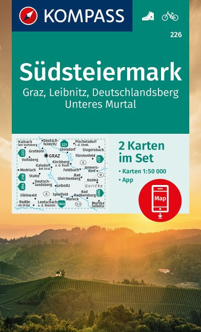 226 Südsteiermark 1:50.000 - Kompass Wanderkarte