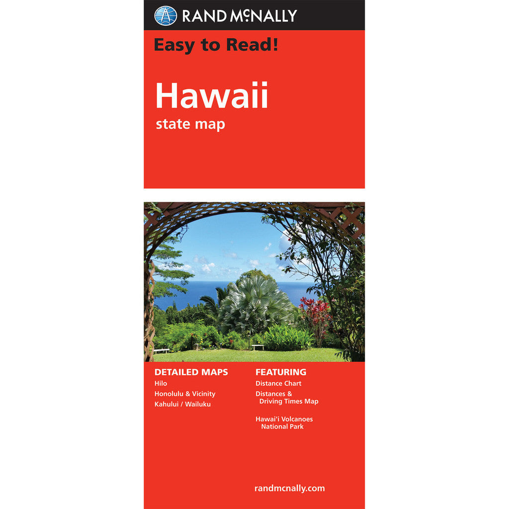 Hawaii State Map - Straßenkarte Rand McNally