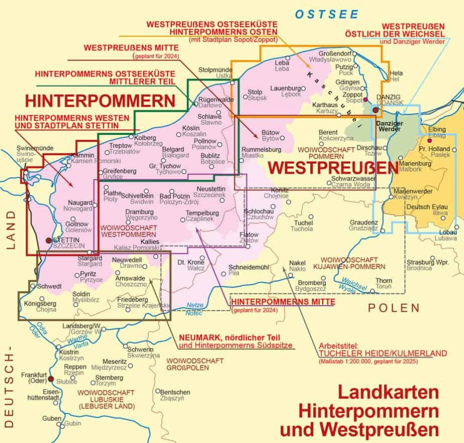 Hinterpommerns Westen 1:100.000