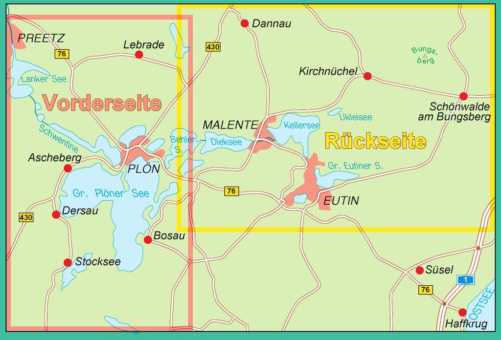 Holsteinische Schweiz 1:25.000 - Wander- und Freizeitkarte