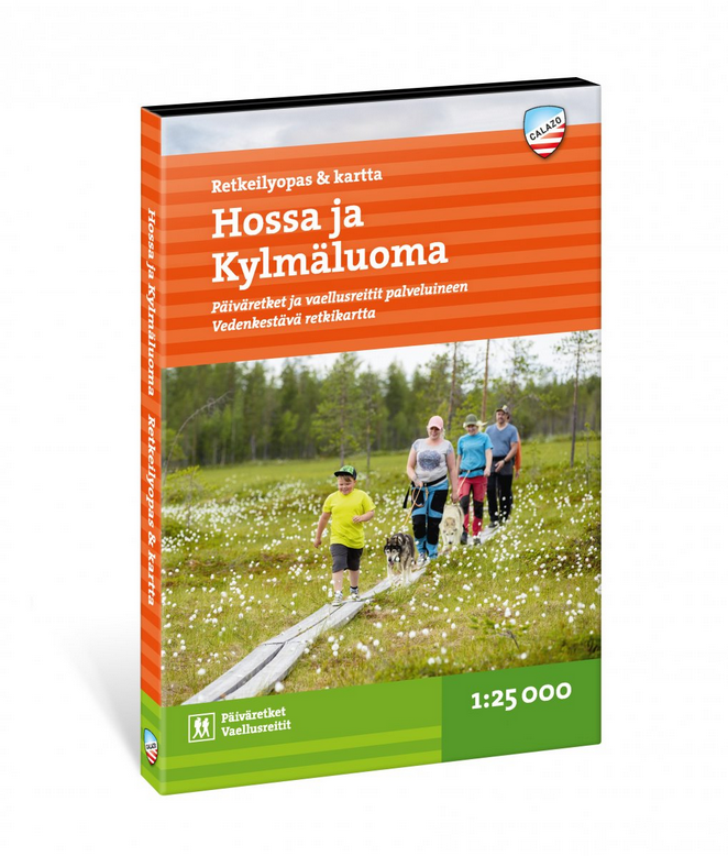 Hossa ja Kylmäluoma - Retkeilyopas ja kartta 1:25 000