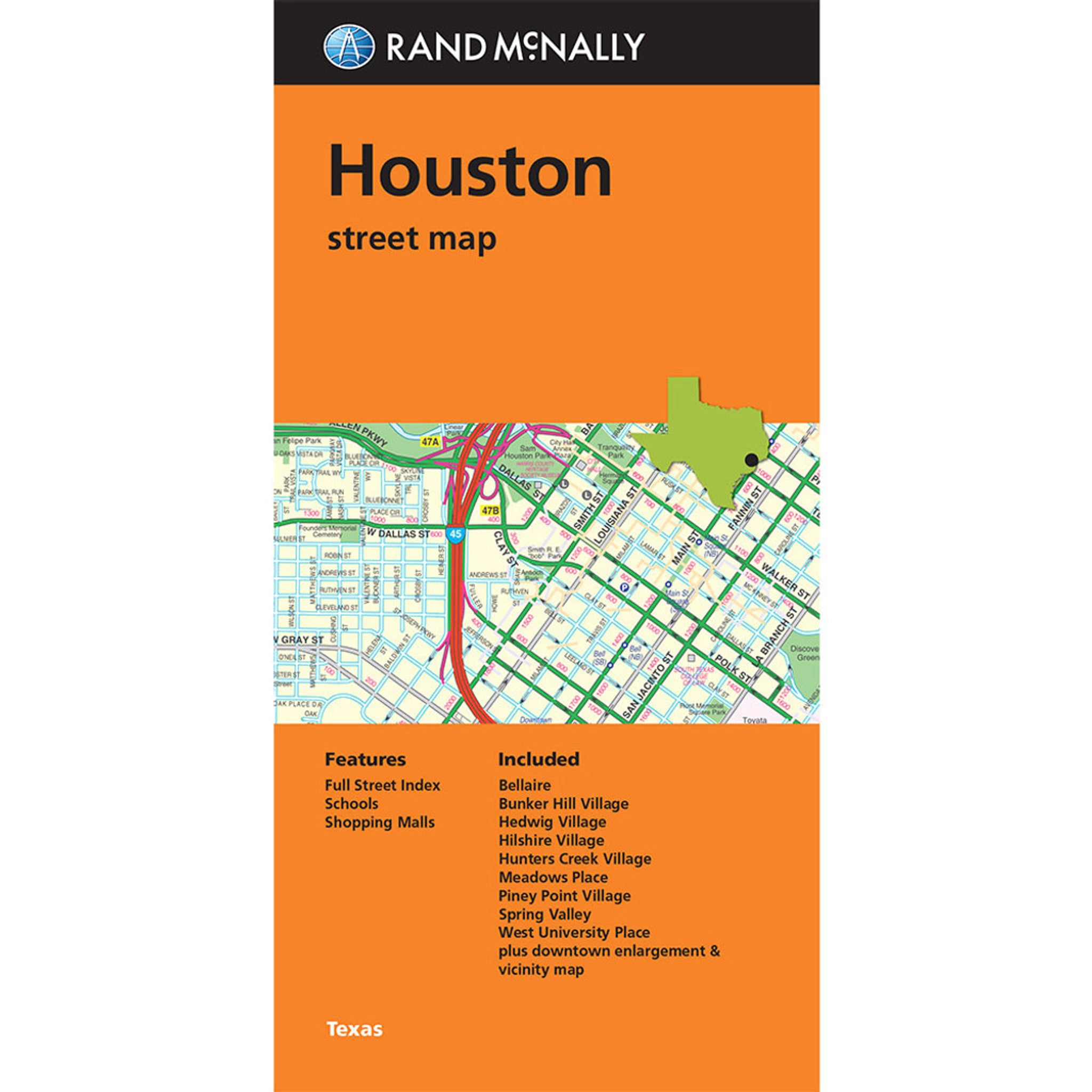 Houston - Stadtplan Rand McNally