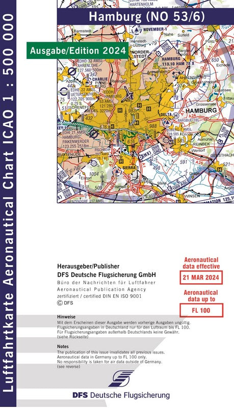 ICAO-Karte Hamburg 2024 (NO 53/6)