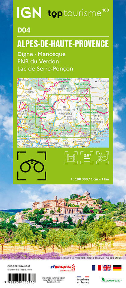 Frankreich 1:100.000 - Topographische Karten der Departements