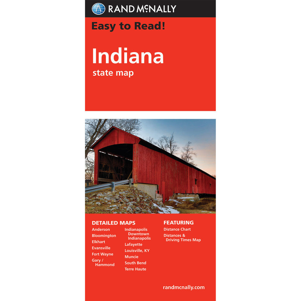 Indiana State Map - Straßenkarte Rand McNally