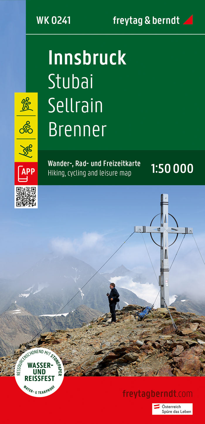 Innsbruck, Wander-, Rad- und Freizeitkarte 1:50.000 - Freytag & Berndt
