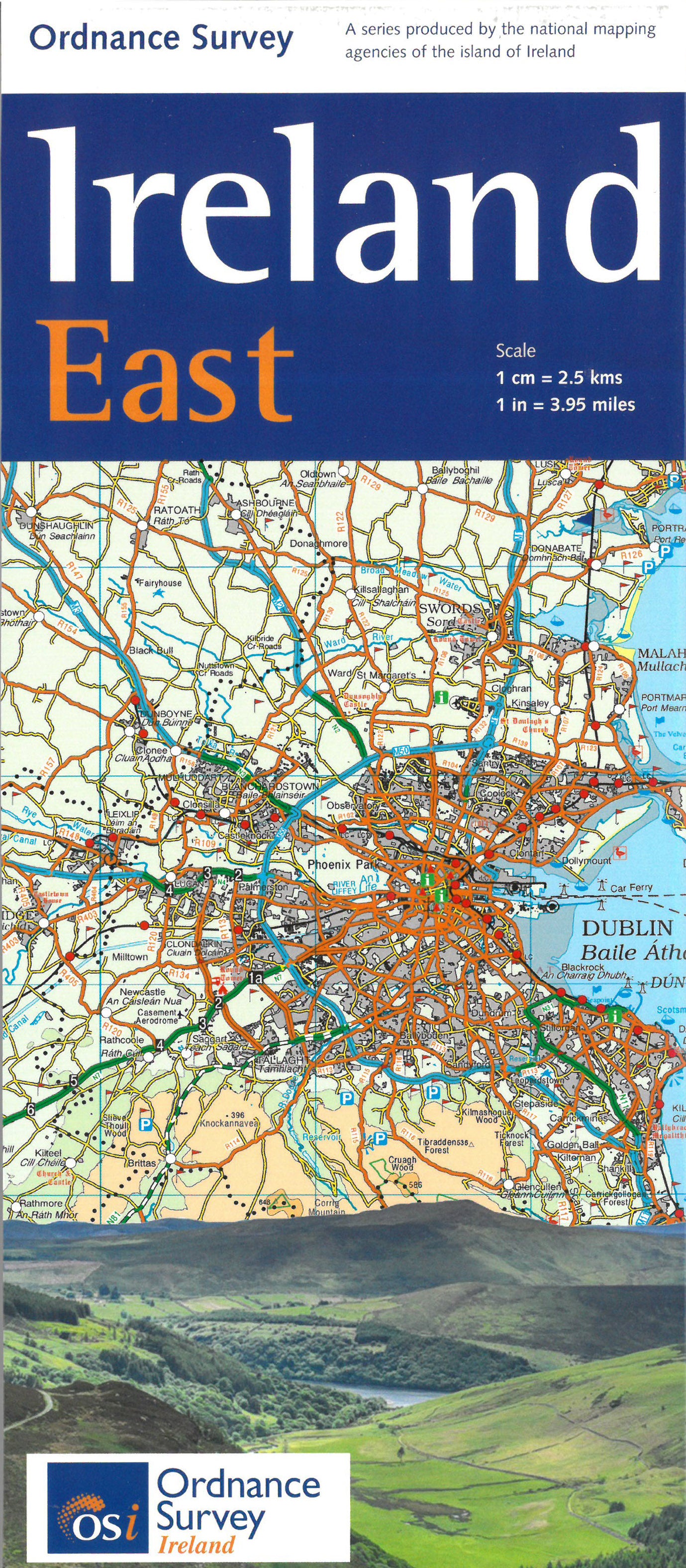 Irland Ost 1:250.000 - Straßenkarte Ordnance Survey