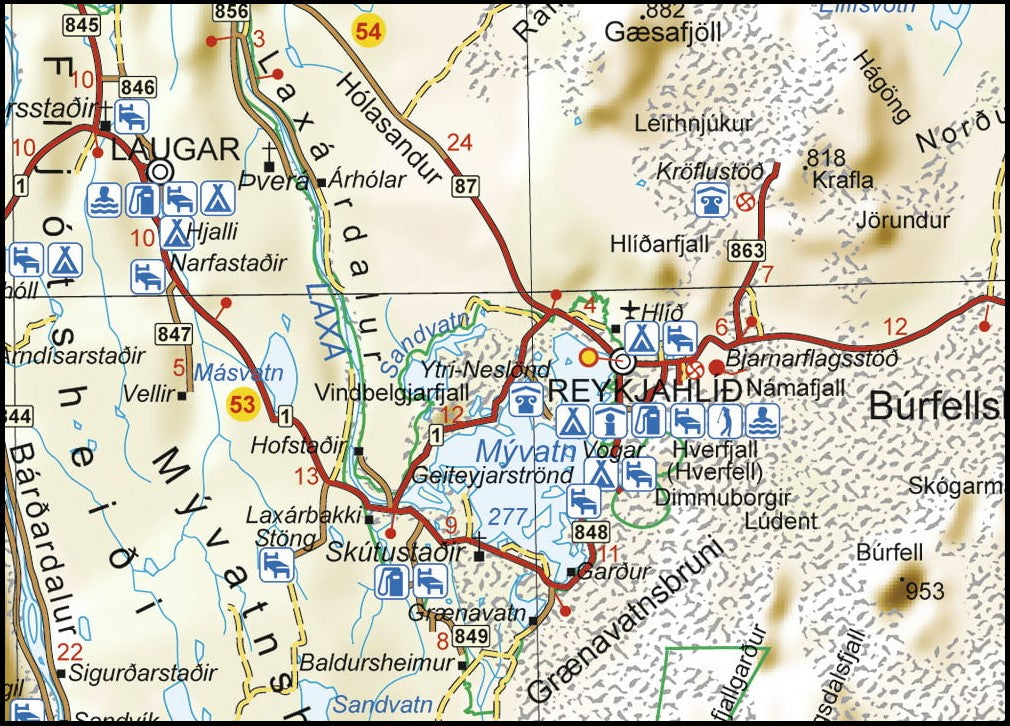 Island 1:500.000 - Straßenkarte 2025