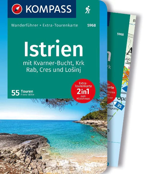Istrien mit Kvarner-Bucht, Krk, Rab, Cres und Losinj - KOMPASS Wanderführer