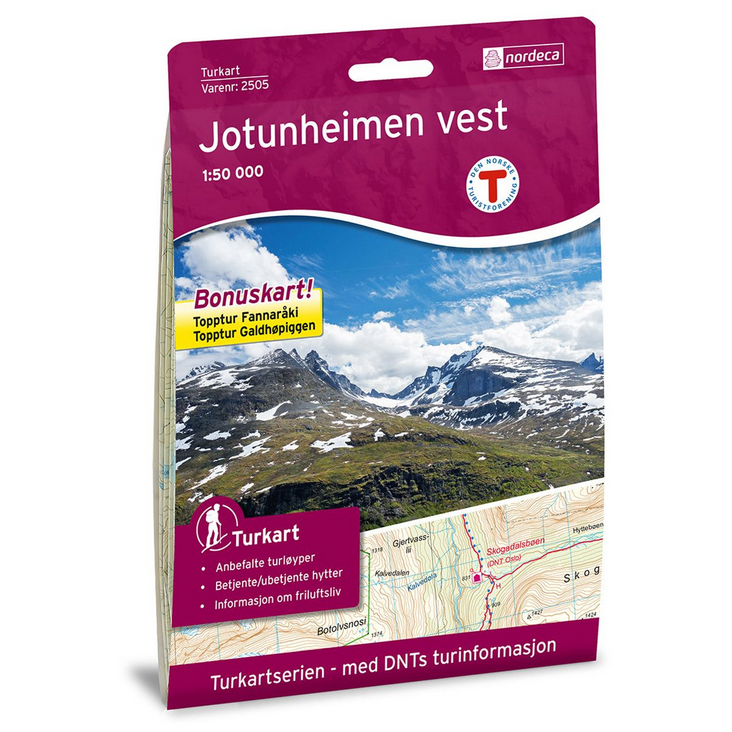 Jotunheimen Vest 1:50.000 - Turkart