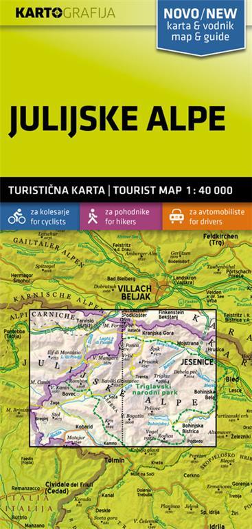 Julijske Alpe 1:40.000 - touristische Karte
