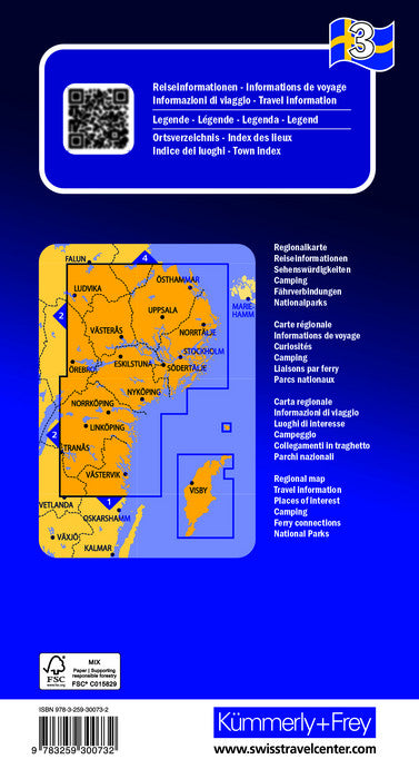 03 Schweden Südost - Stockholm - Uppsala - Norrköpping 1:250.000