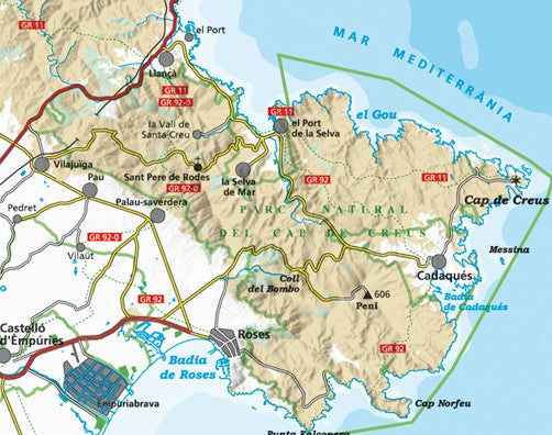 Cap de Creus 1:25.000 Wanderkarte