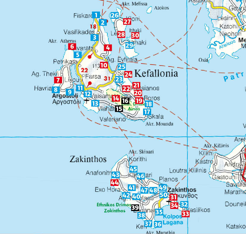 Kefalonia - Ithaka - Zakynthos - Wanderführer