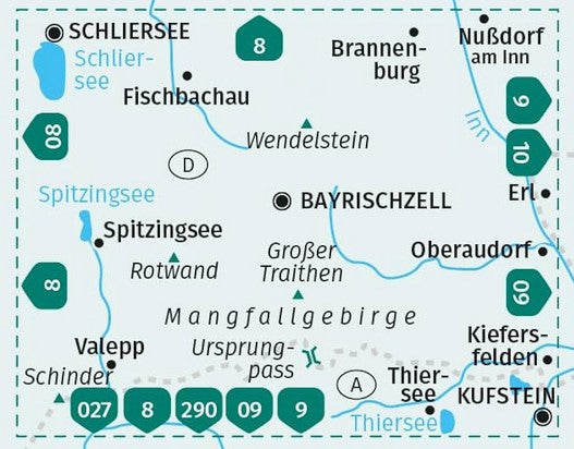 008 Bayrischzell 1:25.000- Kompass Wanderkarte
