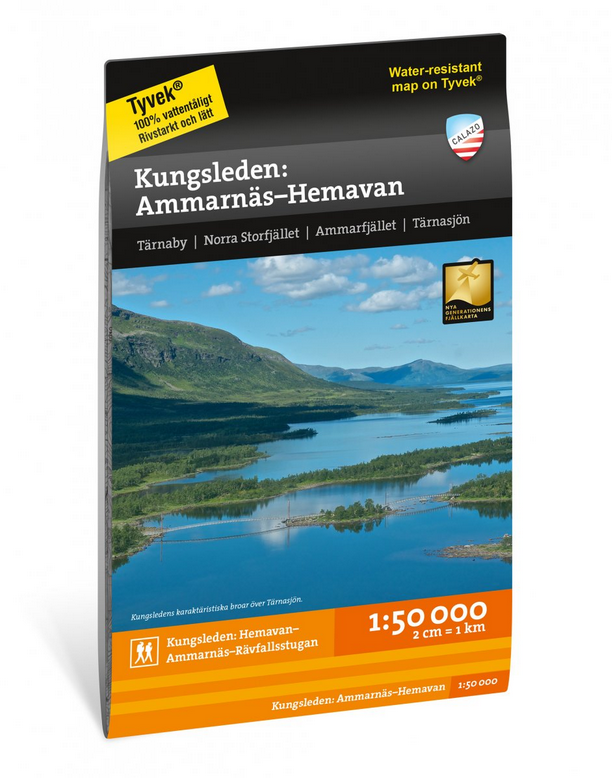 Kungsleden: Ammarnäs–Hemavan 1:50 000