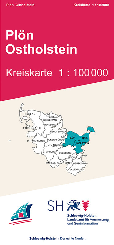 Plön und Ostholstein Kreiskarte - 1:100 000