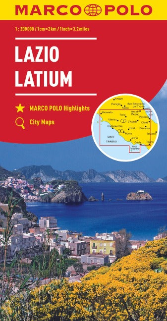 Latium 1:200.000 - Marco Polo Straßenkarte Italien 09