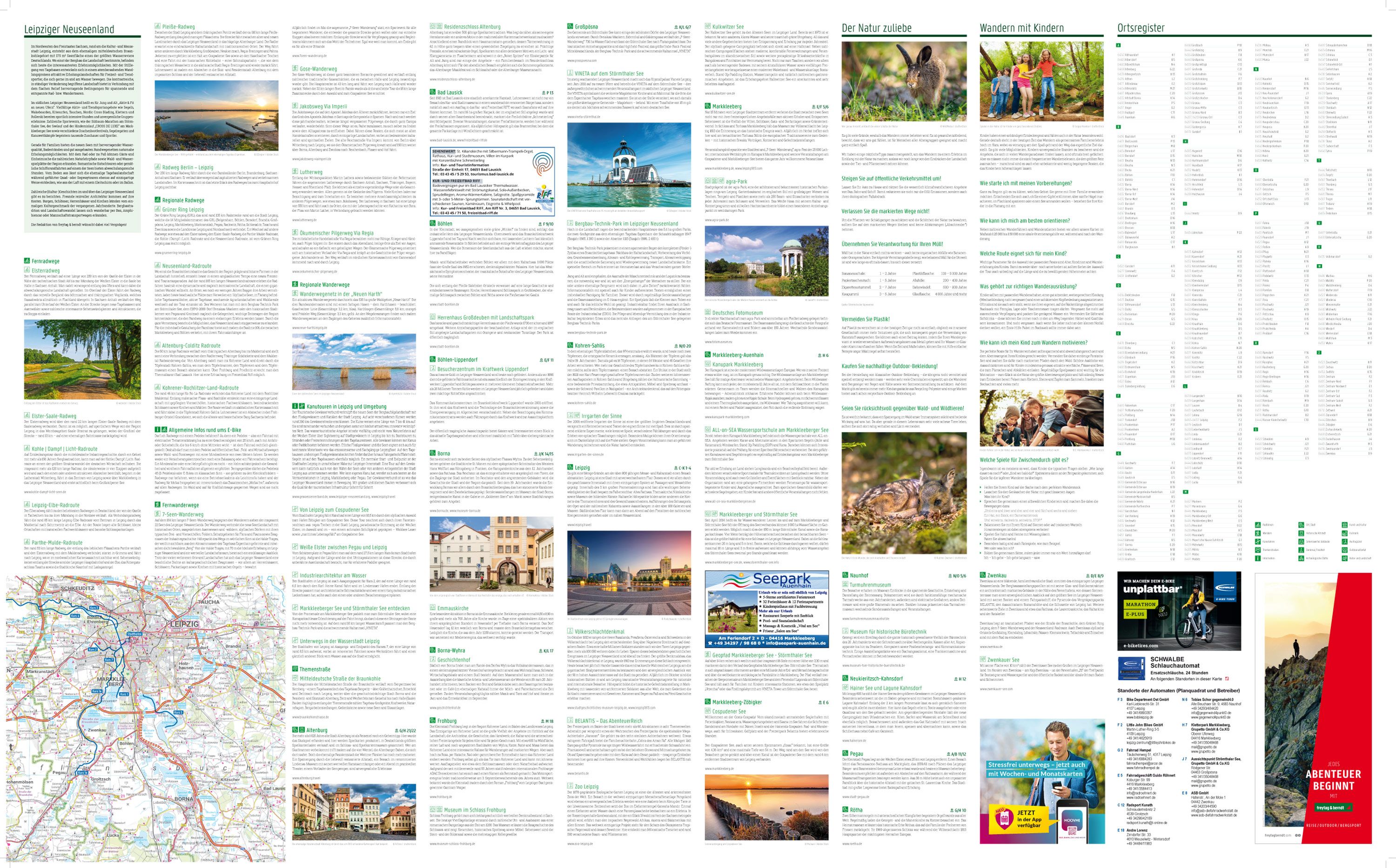 Leipziger Neuseenland - Südlicher Teil 1:50.000 - Freytag&Berndt