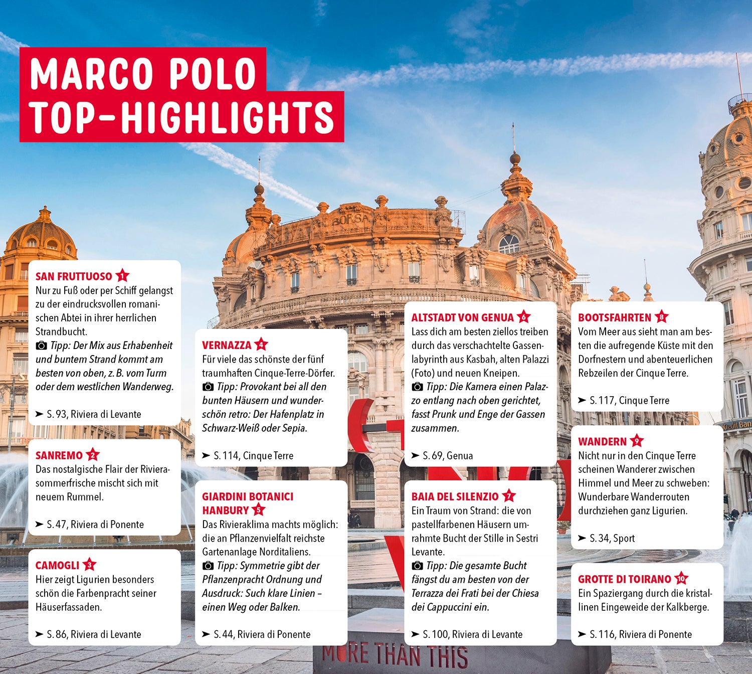 Ligurien, Italienische Riviera, Cinque Terre, Genua - MARCO POLO Reiseführe