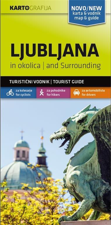 Ljubljana und Umgebung 1:40.000 - touristische Karte
