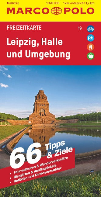 Leipzig / Halle und Umgebung 1:120.000 - Marco Polo Freizeitkarte