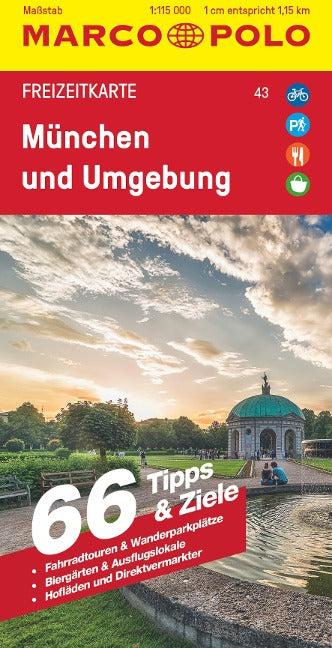 München und Umgebung 1:110.000 - Marco Polo Freizeitkarte
