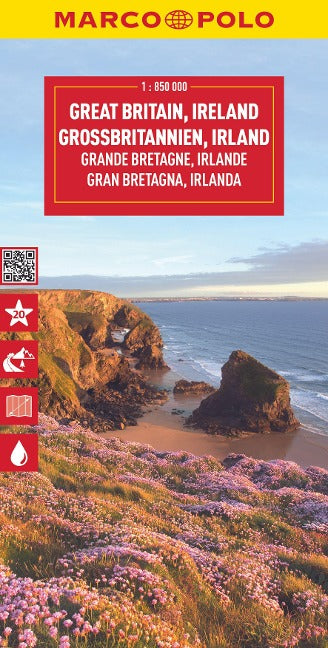 Großbritannien, Irland 1:850.000 - Marco Polo Länderkarte