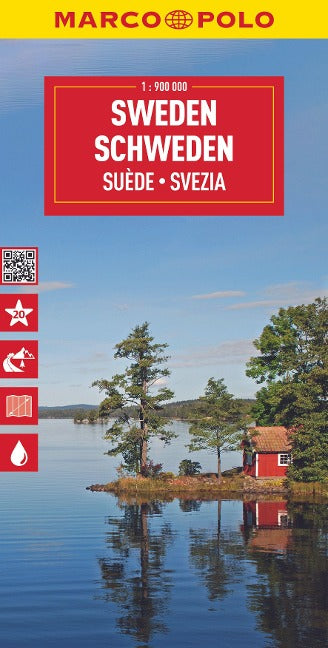 Schweden 1:900.000 - Marco Polo Länderkarte