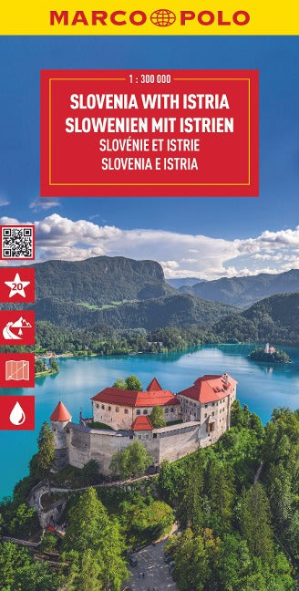 Slowenien, Istrien 1:250.000 - Marco Polo Länderkarte